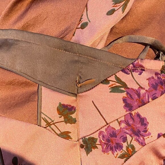 Rare Free People slip mini dress high low pastel orange Size 0/XS - Picture 8 of 16